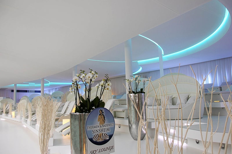 Galerie Akustikspanndecke Schwimmbad Badeparadies Wellness Oase