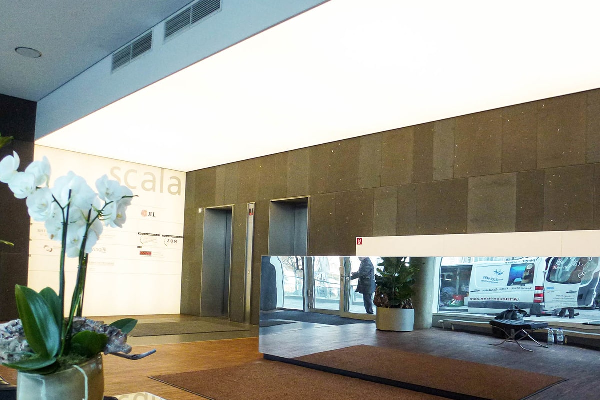 Lichtdecke Galerie Beleuchtung Ausleuchtung