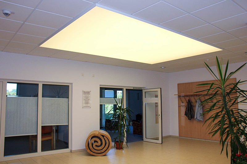 Galerie Lichtdecke Eingang Licht Ausleuchtung Beleuchtung